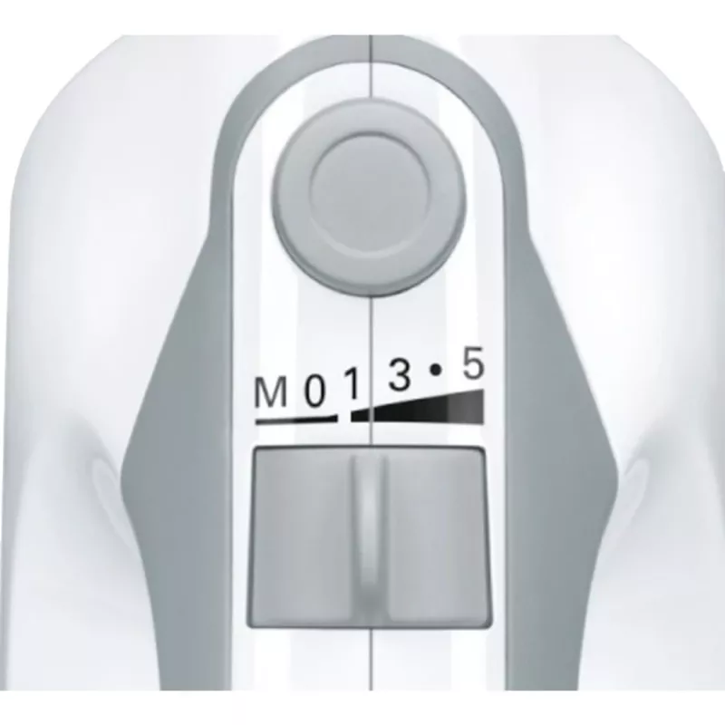 Ręczny mikser Bosch MFQ36400 — 450 W, 5 prędkości, turbo, przewód 1,3 m, szaro-biały