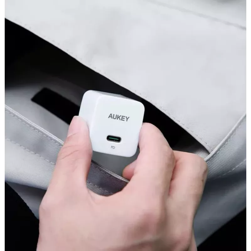 Mini ładowarka sieciowa PA-Y20S Biała 1xUSB-C 20W PD Power Delivery