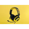 Zestaw słuchawkowy Razer Kraken V4 X Pokemon — przewodowy USB-C/USB-A, nauszny, 20–20000 Hz, kabel 1,8 m, 310 g, czarny/żółty