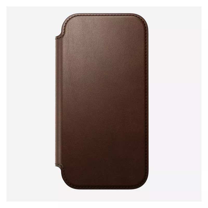Etui z klapką Nomad NM014209858 do Apple iPhone 17, 16 cm (6,3 cala), brązowe, 4 kieszenie na karty