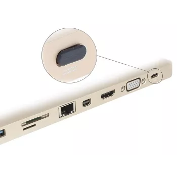 Socket safety cover DeLOCK 64014 USB Type-C Czarny 10 pcs