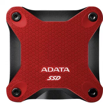 Zewnętrzny SSD ADATA SD620 1 TB, przenośny USB 3.2 Gen 2 (Micro-USB B), prędkość odczytu 520 MB/s, prędkość zapisu 460 MB/s, odporny na wstrząsy, czerwony