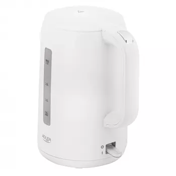 Czajnik Adler AD 1386 | Elektryczny | 1850 W | 2,2 L | Plastik | Obrotowa podstawa 360° | Biały