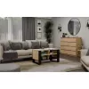 Stolik kawowy top e shop Topeshop STOLIK KAWOWY ŁAWA MODERN 4P Dąb Artisan Czerń