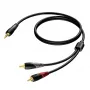 Kabel audio męski jack stereo 3,5 mm na 2× męski RCA/Cinch Procab 1KPCL049 5 m