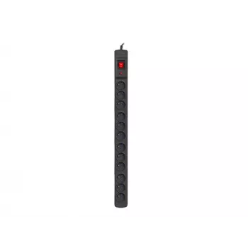 Armac Multi M12 | Listwa zasilająca | ochronnik przeciwprzepięciowy, 12 gniazd, kabel 5 m, czarna