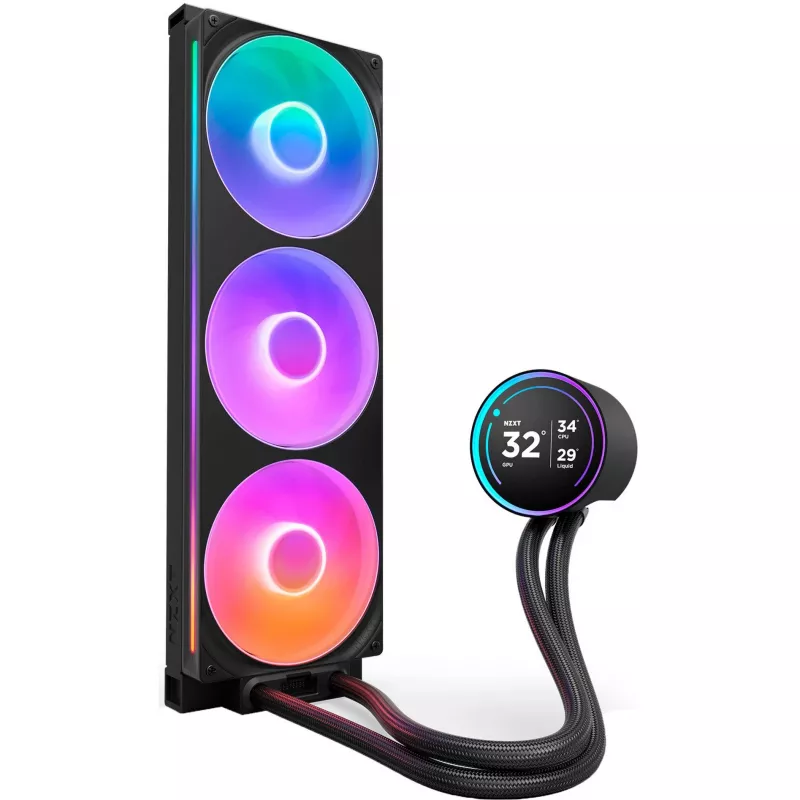 Kraken Elite 420 RGB 420 mm, chłodzenie cieczą, czarny