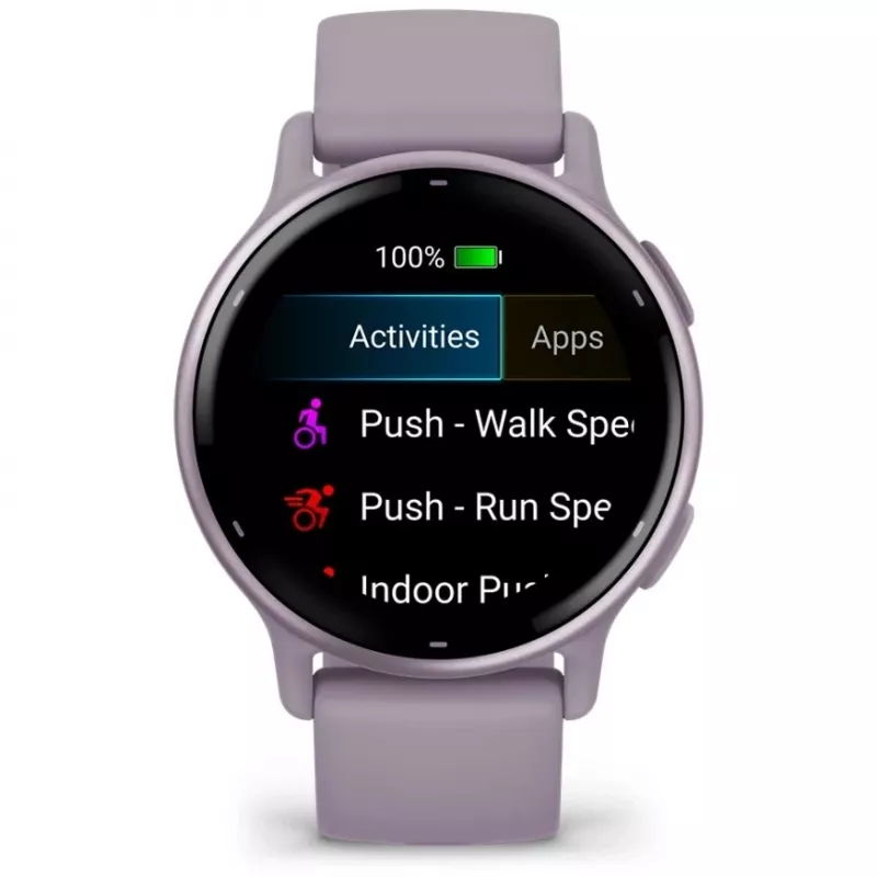 Garmin Vivoactive 5 3,05 cm (1,2 inch) AMOLED Cyfrowy 390 x 390 pikseli Dotykowy Fioletowy Wi-Fi GPS (satelitarny)