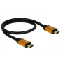 DeLOCK - Kabel HDMI - HDMI (M) do HDMI (M) - 50 cm - Potrójna izolacja - Czarny, Złoty - Obsługa 8K