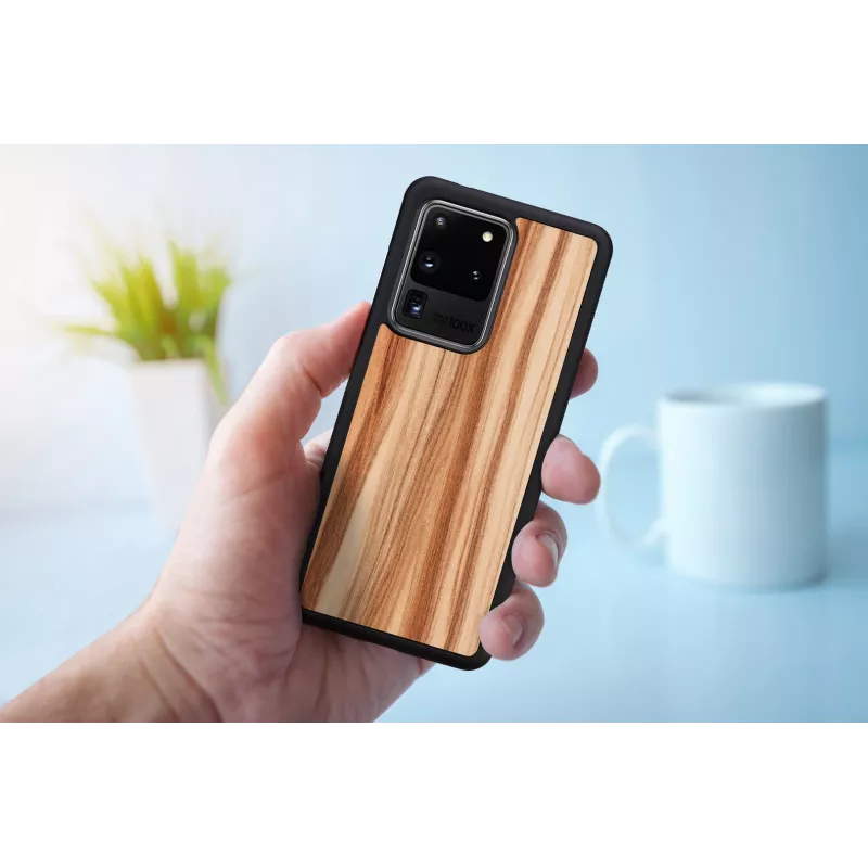 Etui na telefon man and wood dla Samsung Galaxy S20 Ultra — cappuccino Czarny
