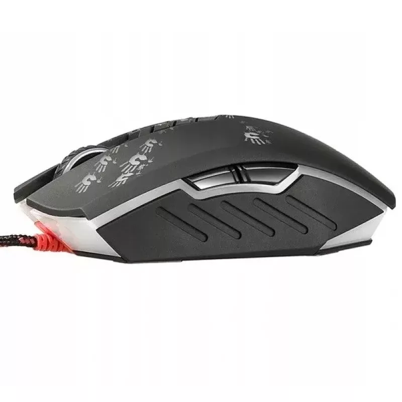Mysz gamingowa A4Tech BLOODY A60 — optyczna, symetryczna, 6200 DPI, USB typu A, 8 przycisków, czarna