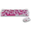 Bezprzewodowy zestaw klawiatura i mysz CANYON HSET-W6 Pink Kitty Edition