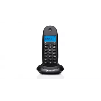 Telefon bezprzewodowy Motorola C1001CB Czarny — bezprzewodowa słuchawka DECT z wyświetlaczem 1,6 cala