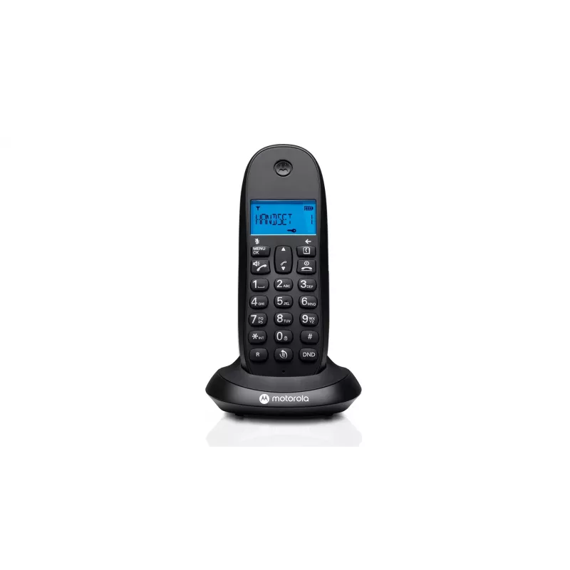 Telefon bezprzewodowy Motorola C1001CB Czarny — bezprzewodowa słuchawka DECT z wyświetlaczem 1,6 cala