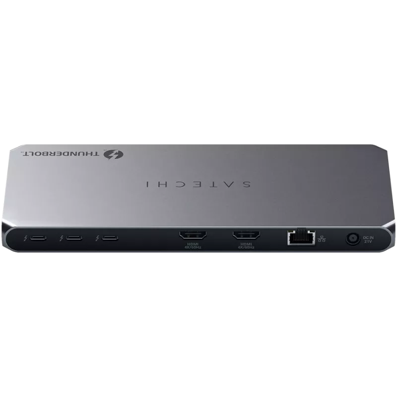 Satechi Thunderbolt 4 Dock ST-DT4MDM-EU — stacja dokująca Thunderbolt 4, 2× HDMI 2.0, 2× USB-A 3.2