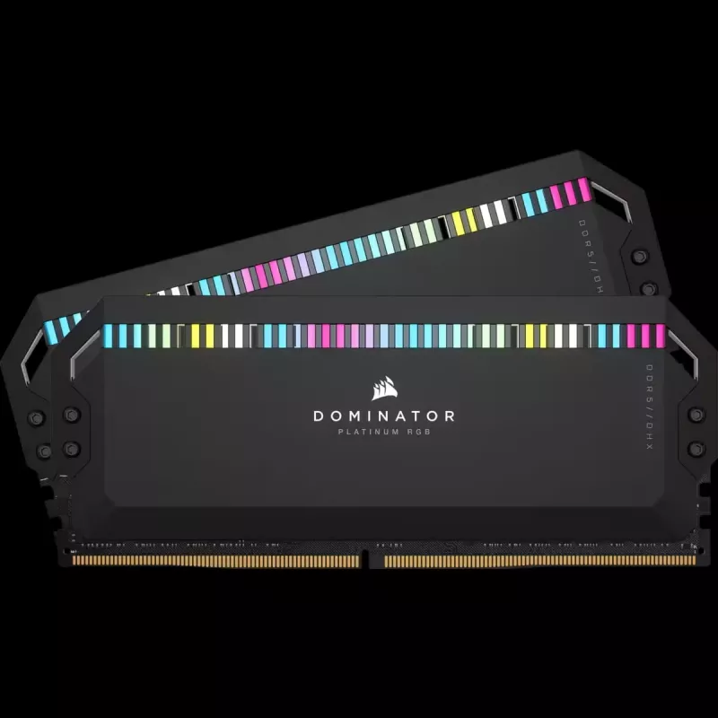 DIMM 32 GB DDR5-6400 (2x 16 GB) Dual-Kit, Arbeitsspeicher schwarz, CMT32GX5M2B6400C32, Dominator Platinum, INTEL XMP