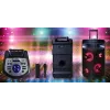 Przenośny głośnik karaoke Bluetooth MANTA SPK0803B140 140 W, zasilany bateriami, MIC/USB/microSD, FM, equalizer, kółka