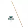 Wędka dla kota ZOLUX Ethicat Owl, drewniana, wypełniona kocimiętką, 40 cm