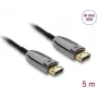 DELOCK Active Optical kabel DisplayPort 2.1 8K 60 Hz 40 Gbps 5 m