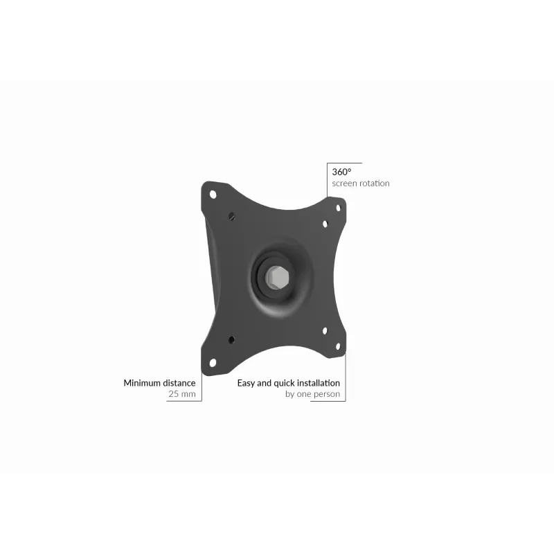 Uchwyt TV Edbak GD03 73.7 cm 10 kg Czarny
