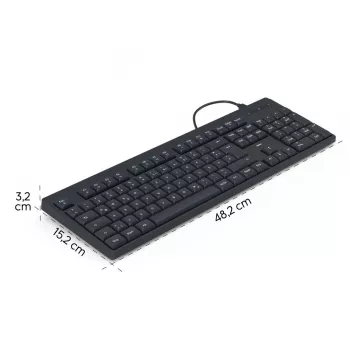 Klawiatura przewodowa CK-100 czarna