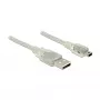 Kabel USB DeLOCK 83907 USB 2.0 2m USB A Mini-USB B Przezroczysty