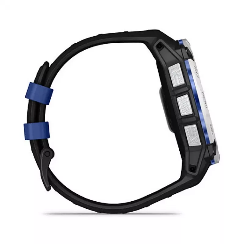 Smartwatch GARMIN Instinct 3.05 cm (1,2 cala) AMOLED 45 mm 390x390 px ekran dotykowy czarny biały GPS 4 GB 53 g pasek silikonowy