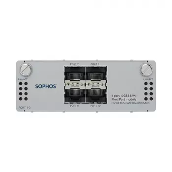 4 port 10GbE SFP+ FleXi Port module