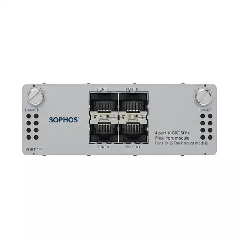 4 port 10GbE SFP+ FleXi Port module