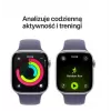Zegarek Series 11 GPS 46mm srebrna aluminiowa koperta z fioletowo-mglistym paskiem Sport Band – M/L