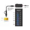 DeLOCK 64326 koncentrator interfejsów USB 3.2 Gen 2 (3.1 Gen 2) Type-C 10000 Mbit/s Czarny