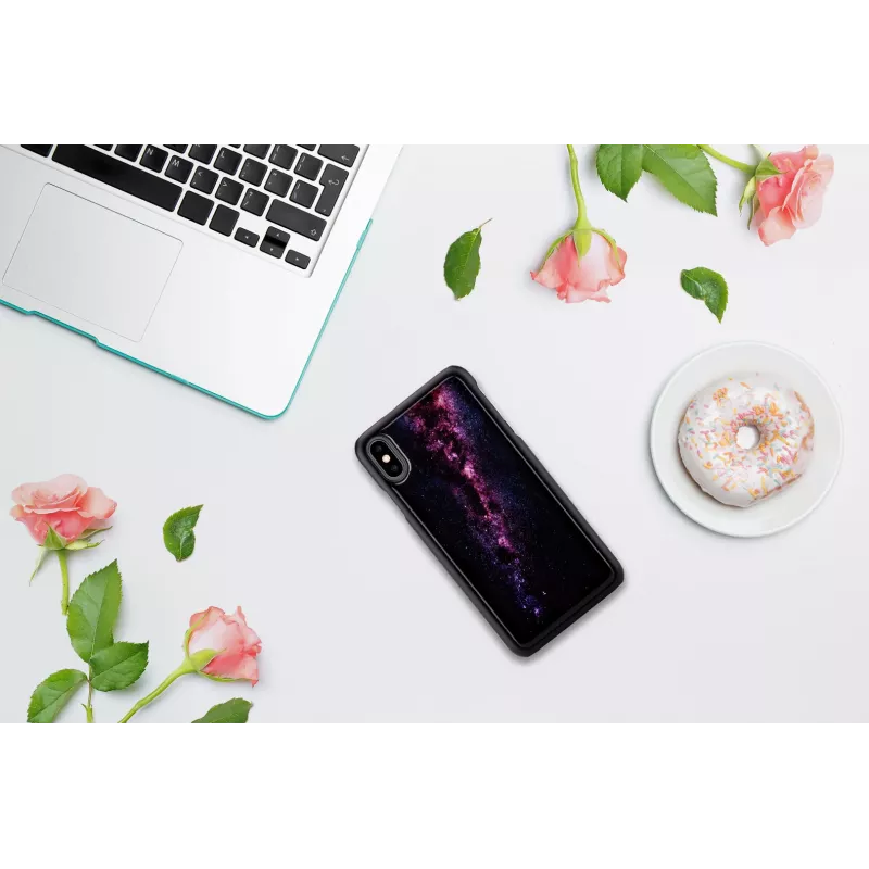 Etui telefoniczne iKins do iPhone XS Max — milky way Czarny