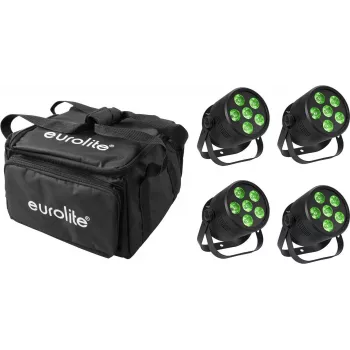 Lampa LED PAR EUROLITE 20000957 4x Silent QCL Floor z miękką torbą