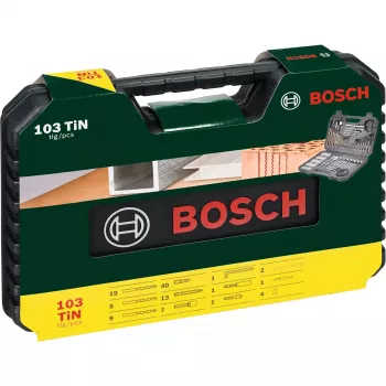 Zestaw akcesoriów Bosch V-Line 103 szt. — Zestaw akcesoriów wiertarskich i wkrętakowych Bosch 103 szt.