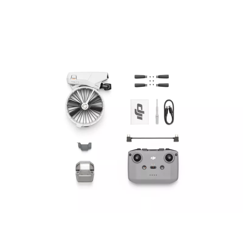 Dron DJI Flip 4 wirniki, kamera 48 MP, wideo 3840×2160, bateria 3110 mAh, czarny/biały