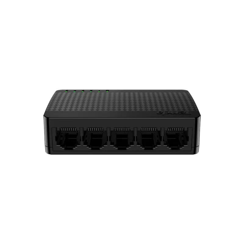 Przełącznik sieciowy TENDA SG105M — 5-portowy Gigabit Ethernet (10/100/1000), czarny, do montażu na biurku/ścianie