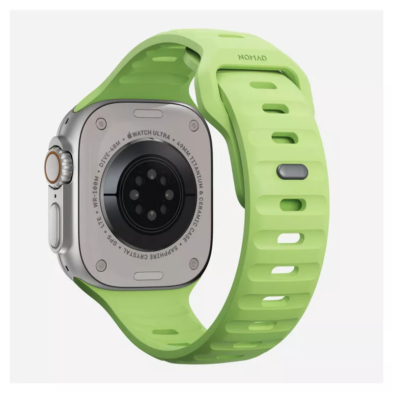 Pasek Nomad Sport Band Light zielony Rubber — szerokość 21,5 mm, nadgarstek 160–195 mm