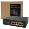 Przełącznik Ethernet PoE QOLTEC 52289 — 4 porty RJ45 PoE, 2 porty uplink RJ45, budżet mocy 65W