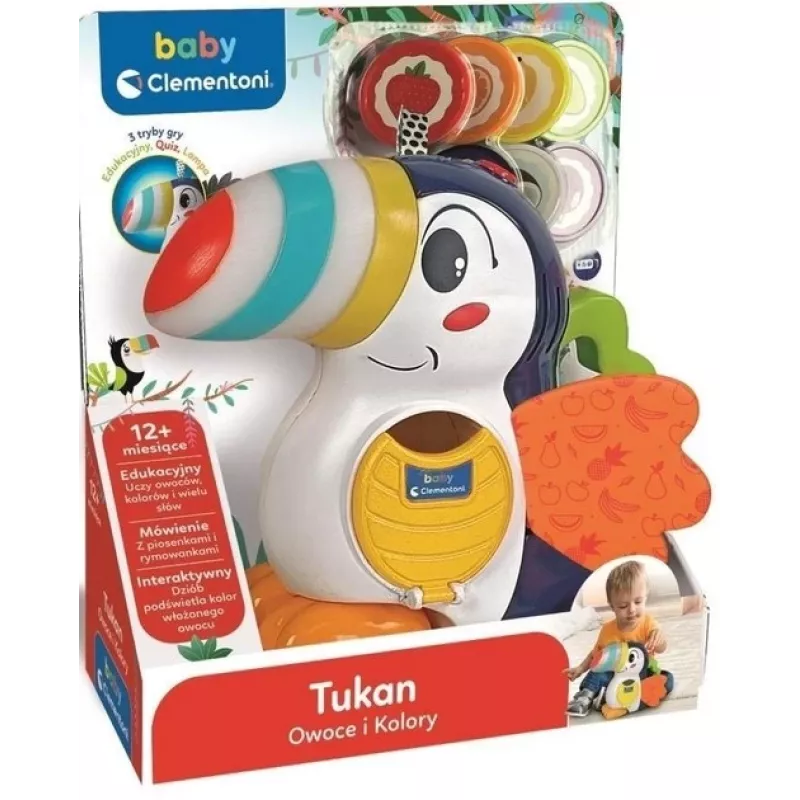 Clementoni Adrian Tukan - Owoce i kolory