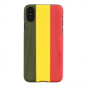 Etui na smartfona man and wood do iPhone'a X/XS — Reggae Czarny, ochronna twarda tylna obudowa