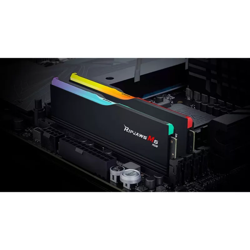 DIMM 32 GB DDR5-6800 (2x 16 GB) Dual-Kit, pamięć czarna, F5-6800J3445G16GX2-RM5RK, Ripjaws M5 RGB, INTEL XMP