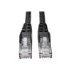 Eaton Tripp Lite Series Cat6 Gigabit Snagless Molded (UTP) Ethernet Cable (RJ45 M/M), PoE, Black, 5 ft. (1.52 m) - Kabel krosowy - RJ-45 (M) do RJ-45 (M) - 1.52 m - UTP - CAT 6 - Mou