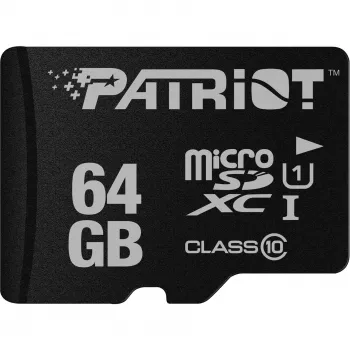 Karta pamięci PATRIOT MicroSDXC 64 GB UHS‑I Class 10 U1 80 MB/s (PSF64GMDC10)