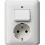 Gniazdo elektryczne GIRA 017603 CEE 7/3 Białe