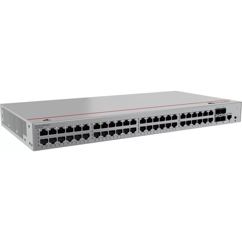 Switch HUAWEI CloudEngine S310-48T4S — 48x Gigabit Ethernet (10/100/1000), 1U, konsola RJ-45, szary