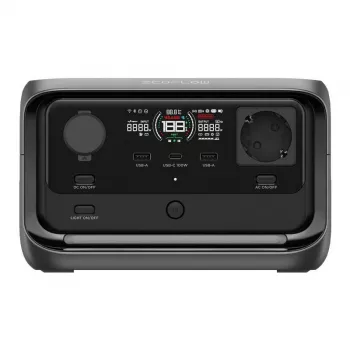Przenośna stacja zasilania EcoFlow River 3 Plus — LiFePO4 286Wh, wyjścia AC i USB, ładowanie solarne/samochodowe