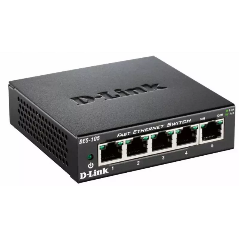D-Link DES-105 Niezarządzalny L2 Czarny