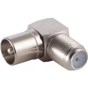 Kątowy adapter IEC ShiverPeaks 85209 — gniazdo typu F na kątowy adapter IEC