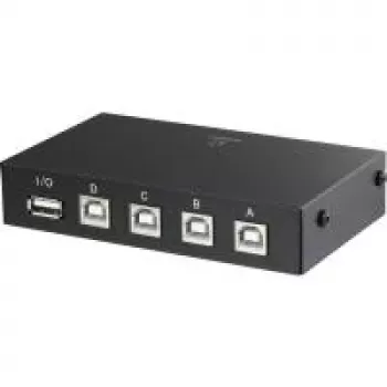 Przełącznik USB Renkforce RF-4106952 — 4-portowy USB 2.0, czarny