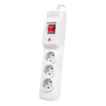 Listwa zasilająca ARMAC MULTI M3 PROTECTING POWER STRIP, 3 gniazda, kabel 3 m, szara
